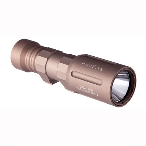 The Modlite OKW-18350 offers 680 lumens with extreme throw, a durable design, and includes a battery and charger, perfect for any tactical situation.