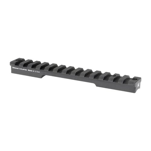 The Midwest Industries Remington 700 Short Action Rail offers a solid Mil Spec 1913 mount, durable 6061 Aluminum, easy installation, and a lifetime warranty.
