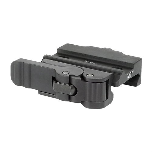 The Midwest Industries Short QD Optic Mount offers tool-free adjustability, superior clamping, and precision machining for reliable performance with Atlas bipods.