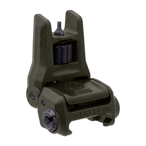 The Magpul MBUS 3 Front Sight features a lightweight, durable design, tool-free elevation adjustment, and spring-loaded deployment for quick use.