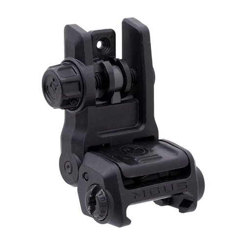 The MAGPUL MBUS 3 Rear Sight is lightweight, durable, and features a rapid-select aperture system, ambidextrous deployment, and standard AR-height.