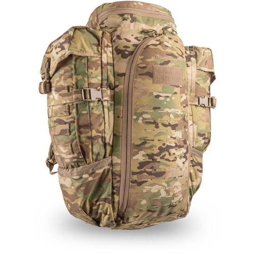 The Eberlestock Halftrack Pack offers 2,150 cubic-inches of storage, water storage, and MOLLE-compatible webbing, ensuring comfort and utility for outdoor adventures.