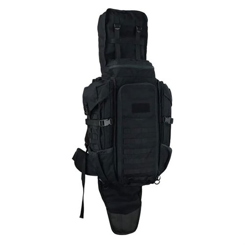 The Eberlestock Phantom Sniper Pack features a Backscabbard design, 2,200 cubic inches of storage, and water-carrying capability, all in a durable, compact pack.