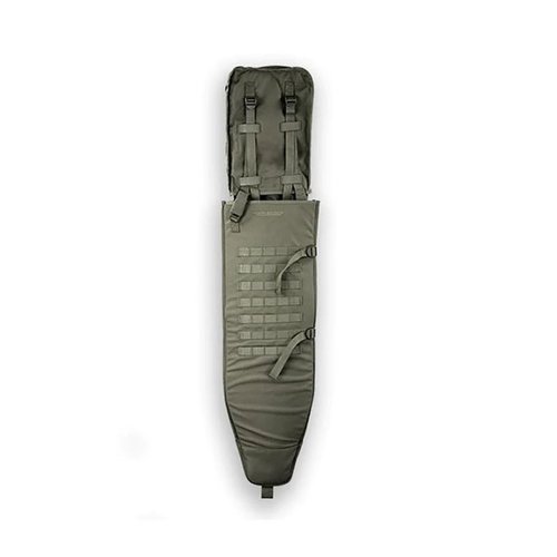 The Eberlestock A4SS Tactical Weapon Carrier offers easy access to your firearm with rigid side walls, a GSTC butt cover, and is available in military green.