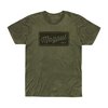 Experience comfort and style with the Magpul Rover Block CVC T-Shirt, featuring a durable cotton-poly blend, tag-less neck label, and athletic fit.
