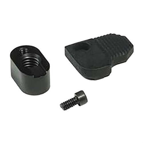 Enhance your reload speed with the CMMG® ZEROED™ Extended Magazine Release Button, featuring easy installation, durable steel construction, and a serrated grip for reliable traction.