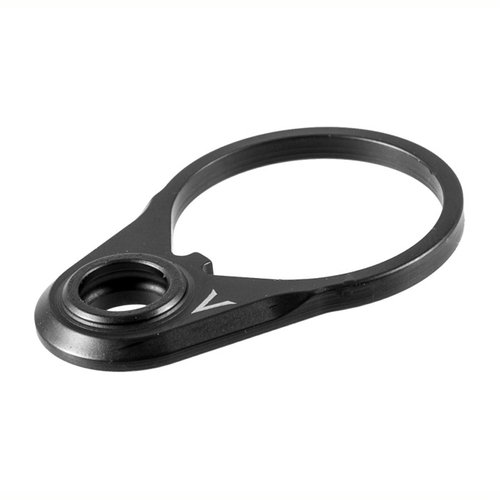 The V Seven AR-15 QD Endplate is crafted from Grade 5 Titanium, 50% lighter than steel, with a lifetime warranty and a sleek Ionbond Black finish.