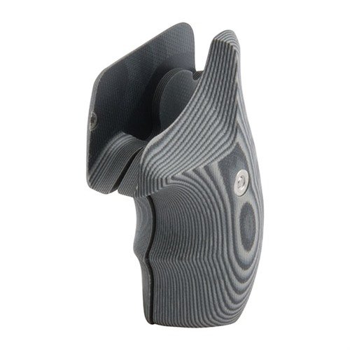 Enhance your Smith & Wesson J & N-Frame revolver with VZ Grips G10 grips, featuring aggressive Tactical Diamond or smooth 320 texture in stylish Black Grey.