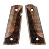 Upgrade your 1911 with these Turkish Walnut grips featuring a unique laser cut pattern, polyurethane finish, and complete sealing for durability and grip.