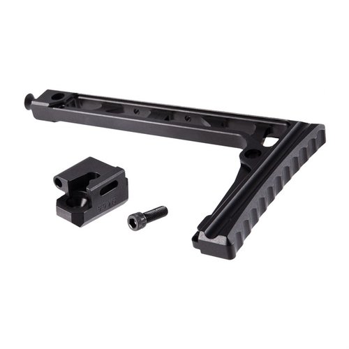 The JMAC Customs 8-Inch Skeleton Stock features a lightweight design, integrated QD sling sockets, and compatibility with SIG folding mechanisms, perfect for custom builds.