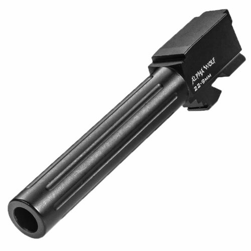 Achieve unmatched accuracy and reliability with Alpha Wolf barrels, converting .40 S&W and .357 Sig to 9mm, featuring drop-in installation and durable Nitride coating.