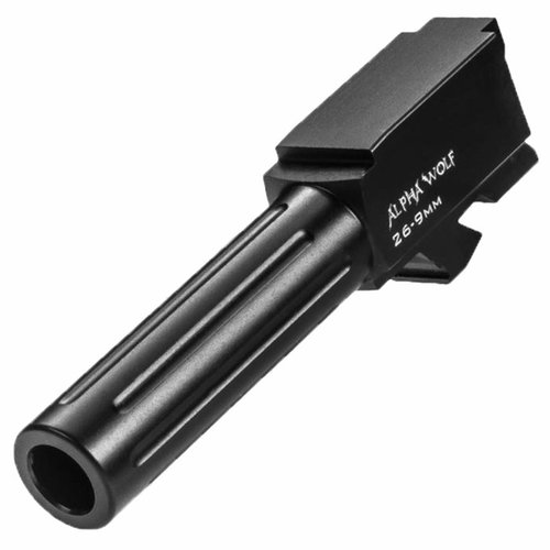 Experience unmatched accuracy and reliability with the ALPHAWOLF 9MM Luger Barrel for Glock 26, featuring drop-in installation and premium SBN coating.