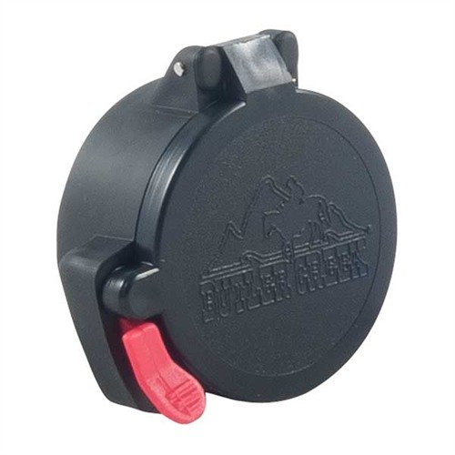 Protect your scope lenses with Butler Creek's weatherproof, dust-proof, and moisture-proof covers that flip open easily, ensuring quick access during tactical situations.