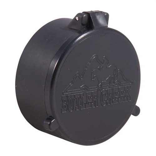 Protect your scope lenses with Butler Creek's weatherproof, dust-proof, and moisture-proof flip-open covers, ensuring quick access and reliable durability.