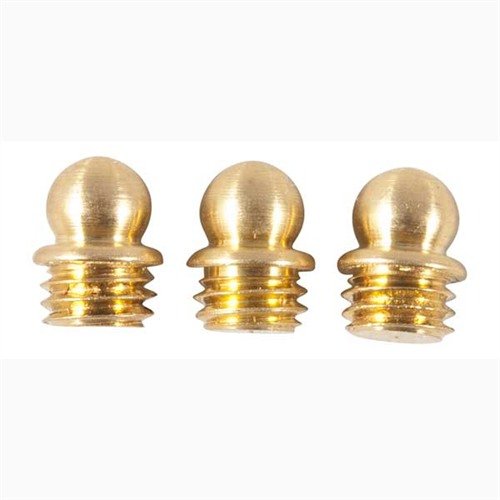 Enhance your shooting accuracy with Bradley Gunsight Brass Skirted Beads, featuring a durable steel base and gold finish for improved visibility and strength.