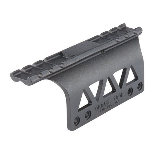 The Choate SKS Scope Mount is made from durable 4140 Steel, allows for normal cleaning without removal, retains open sight use, and includes necessary screws for installation.