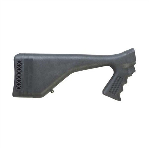The Choate Adjustable Length Shotgun Buttstock for Rem 870 features a durable fiberglass construction, customizable length of pull, and a weatherproof design for reliability.