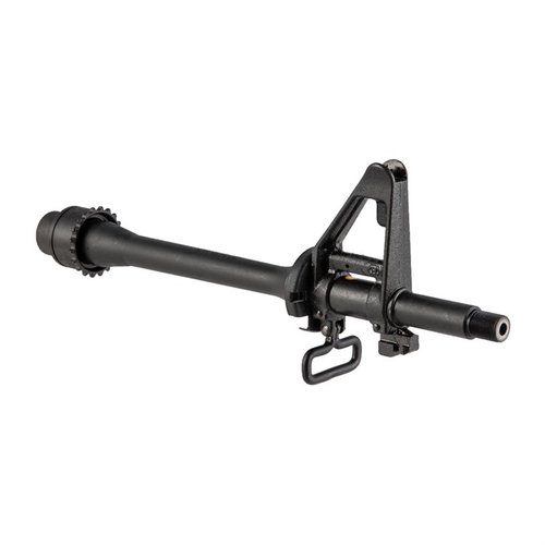 Upgrade your Colt LE6933 with this 11.5in 5.56 NATO barrel featuring chrome lining, M4 feed ramps, and a carbine-length gas system for reliable performance.