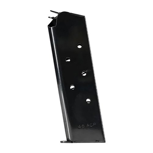 Enhance your Colt 1911 Officer's ACP with this reliable 7-round magazine, ensuring smooth feeding and optimal performance for your .45 caliber firearm.