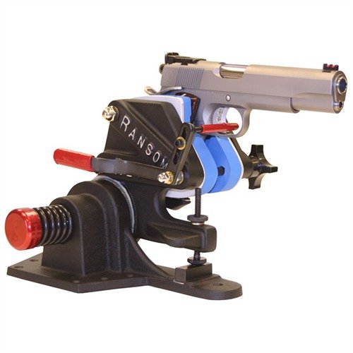 Achieve ultimate handgun accuracy with the Ransom Rest, designed to eliminate human error and featuring fitted inserts for popular handguns.