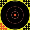 Enhance your shooting experience with Birchwood Casey's 12" Bullseye targets; their adhesive back and vinyl material make hits easy to see and track.