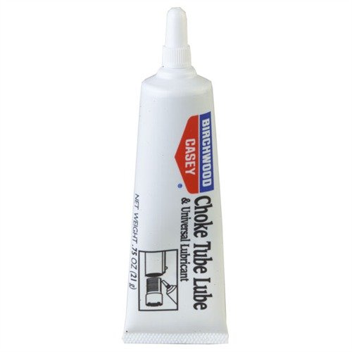 Birchwood Casey Choke Tube Lube is a non-evaporating, anti-seize lubricant that prevents corrosion and galling, ensuring smooth choke tube operation and barrel protection.