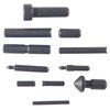Refurbish or build your 1911 with this complete heat-treated pin set, featuring 11 precision-ground pins for durability in blued carbon or stainless steel.