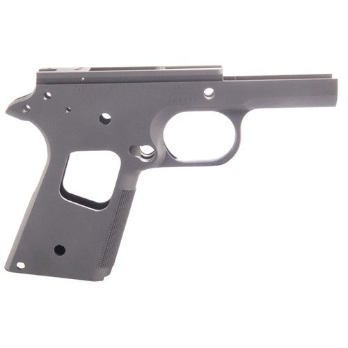Enhance your 1911 with the Caspian Officers Receiver, crafted from durable 4140 carbon steel, featuring 25 lpi checkering for superior grip and precision fitting.