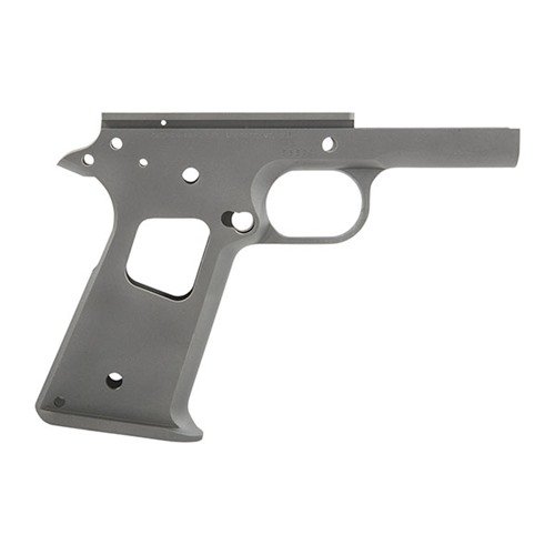 The CASPIAN 1911 Race-Ready Receiver is crafted from durable 4140 carbon steel, offering a smooth finish for enhanced performance in competitive shooting.