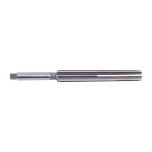 The CLYMER Long Forcing Cone Reamer, 12 ga, features 8 flutes for smooth, uniform cutting, made of HS steel, and is 8-7/8