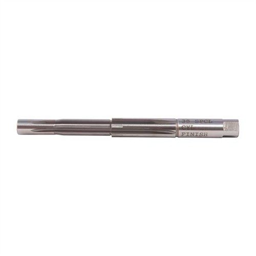 Clymer's .38 S&W Special Finisher Style Reamer offers precision chamber cutting for rimmed cartridges, crafted from M-7 High-Speed Steel for durability and accuracy.
