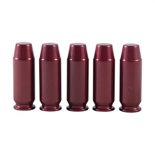 A-ZOOM 10mm Auto Snap Caps enhance your shooting skills with durable, machined aluminum bodies for dry firing, reloading practice, and improved gun handling.