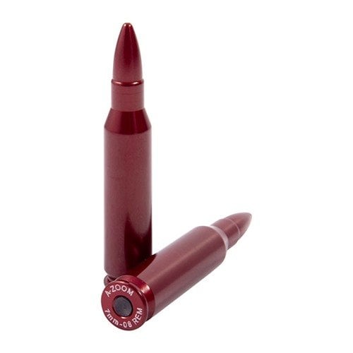 Enhance your shooting skills with A-ZOOM 7mm-08 Snap Caps, perfect for practice loading, unloading, and dry firing. Comes in a convenient 2-pack.