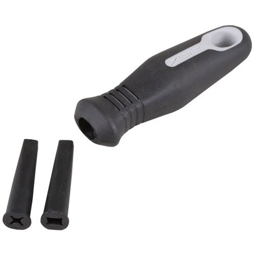 The APEX TOOL GROUP Rubber File Handle offers a comfortable, non-slip grip, absorbs vibration, and includes removable inserts for versatile file compatibility.