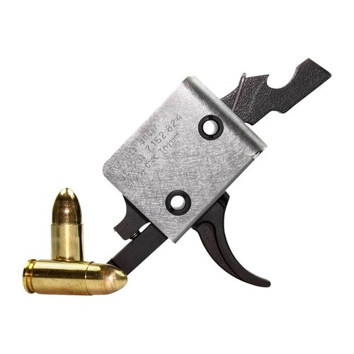 Upgrade your PCC with the CMC Triggers AR-15 9mm Trigger: a crisp, single-stage design for rapid follow-ups, enhanced ignition, and precision machining.