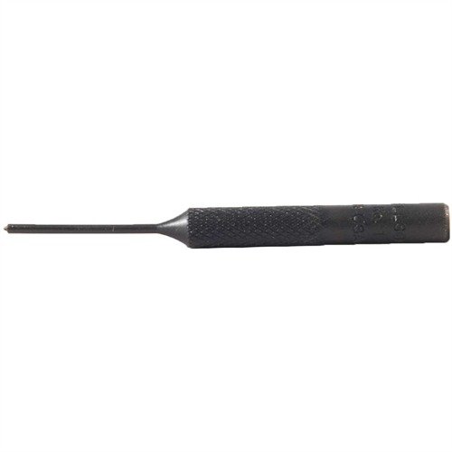 Brownells Roll Pin Punches feature durable solid steel construction, knurled handles for grip, and a spherical tip for precise, damage-free pin removal and installation.