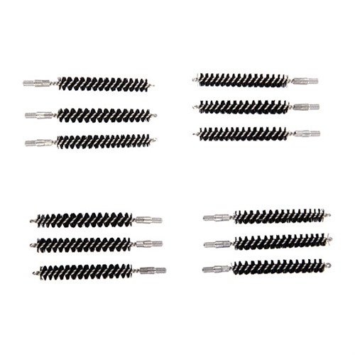 Dewey Copper Eliminator Bore Brushes feature all-aluminum components and nylon bristles, eliminating false-positive copper fouling indications while protecting your bore.