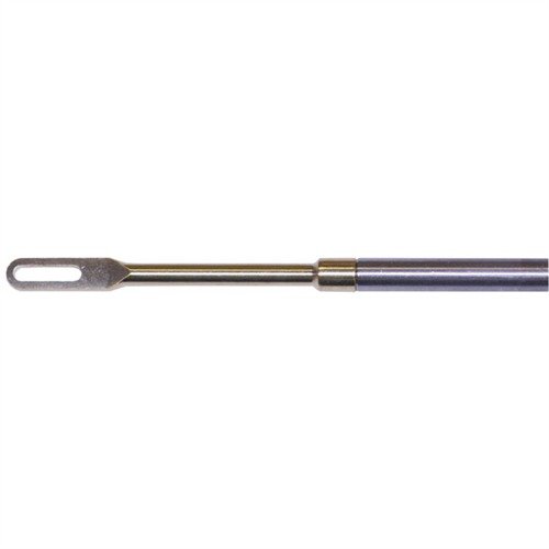 Dewey's stainless steel rods resist embedding of fouling and debris, featuring ball bearing handles and a universal brass patch loop for versatile cleaning.