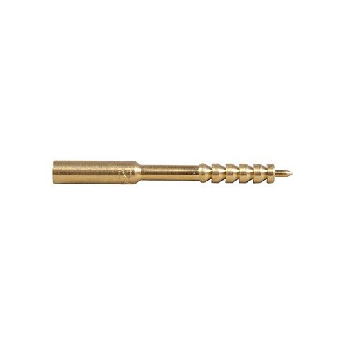 The Dewey 24J Cleaning Rod Jag, made of machined brass, is designed for .24-.25 calibre rifles, ensuring effective patch application with Dewey Coated Rods.