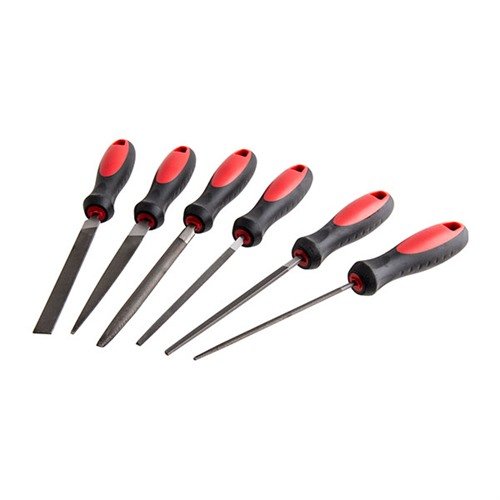 The FRIEDR. DICK GMBH Key File Set with Handles offers precision filing for gunsmithing, ensuring smooth finishes and accurate shaping for optimal firearm performance.