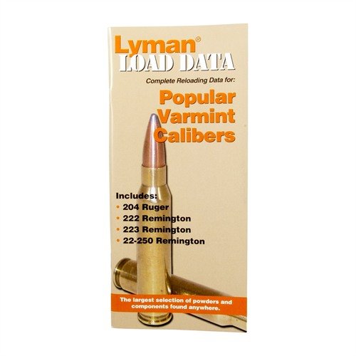 The LYMAN LOAD DATA BOOK for 20 and 22 Cal offers essential reloading data, load recommendations, and tips for precision shooting enthusiasts.