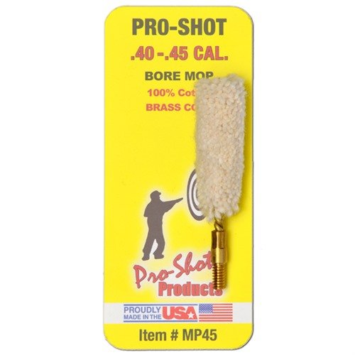 .40-.45 CAL. MOP from PRO SHOT PRODUCTS, INC provides superior cleaning for your firearms, ensuring optimal performance and longevity with every use.