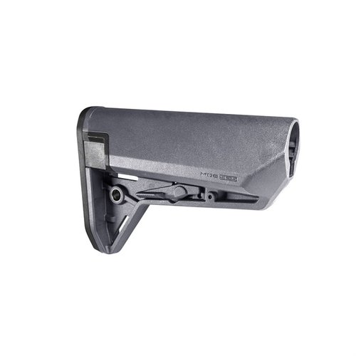The Magpul MOE SL-S Stock offers a slim profile, waterproof battery storage, enhanced cheek weld, and a solid fit on mil-spec receiver extensions for AR-15.