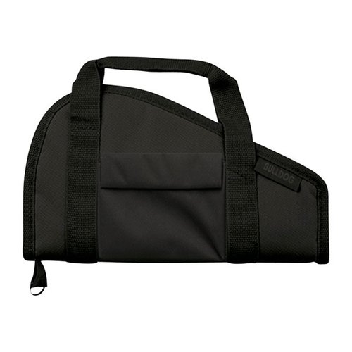 The Bulldog Large Pistol Rug w/ acc Pocket offers superior protection with durable construction, ample storage for accessories, and a padded interior for secure transport.