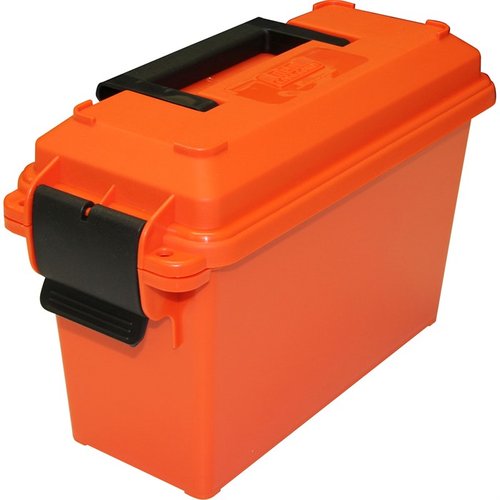 The MTM CASE-GARD 30 Caliber Ammo Can Tall Orange offers durable storage, a weather-resistant seal, and ample space for your ammunition and shooting accessories.