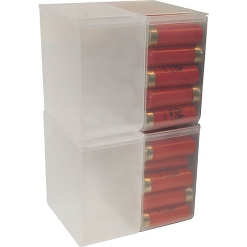 Organise your shotshells with the CHADWICK & TREFETHEN 25 Round Shotshell Box, sold as a set of 4 clear boxes for easy visibility and accessibility.