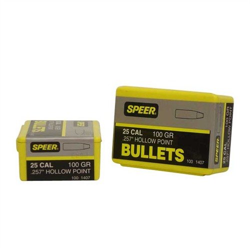 The Speer Bullet 257-100-HP SP Bullet offers exceptional accuracy and reliable expansion, making it ideal for hunters seeking precision and performance in the field.