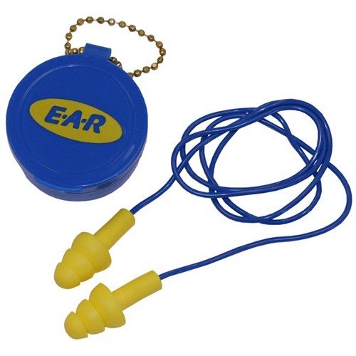 Protect your ears with 3M Ultra-Fit Ear Plugs featuring triple flange design for a perfect seal, washable comfort, and a convenient stay-together cord.