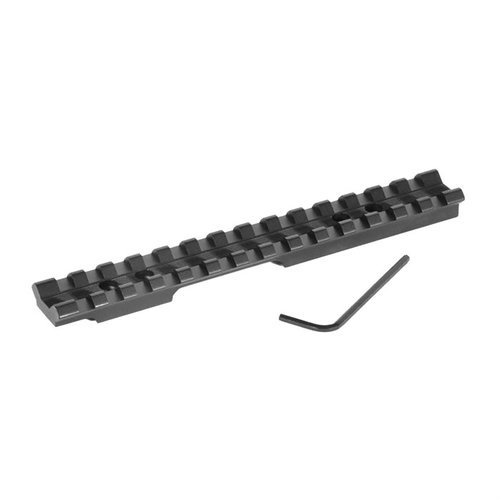 The EGW Browning T-Bolt Picatinny Scope Mount features ambidextrous design, full-length cross slots for flexibility, and durable Type II anodized construction.