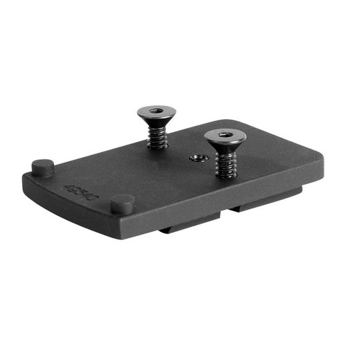 Easily mount your Trijicon RMR red-dot sight on your Ruger SR9/SR40/SR45 with this EGW Sight Mount; includes hardware and allows for quick rear sight replacement.